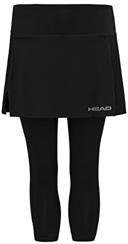HEAD Damen Club 3/4 Tights W Skorts, Schwarz, XXL EU
