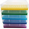 PCR Tube Rack für 0,2 ml Mikroröhrchen, 8 x 12 Array 5 Stück (blau/hellblau/gelb/lila/grün)