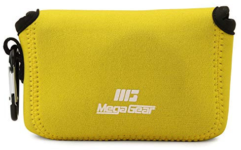 MegaGear MG1849 Ultra Light Neoprene Camera Case Compatible with Canon PowerShot SX740 HS, SX730 HS, SX720 HS, SX710 HS, G16, G15 - Yellow