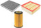UFI Filters 54.162.00 Filtro Aria Abitacolo ai Carboni Attivi per Auto + UFI Filters 30.297.00 Filtro Aria Motore Per Auto + UFI Filters 25.064.00 Filtro Olio Motore Per Auto