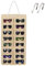 SIMBOOM Hängende Sonnenbrille Organizer, 16 Fächer Staubdichter Filz Sonnenbrille Lagerung Sonnenbrillen-Aufbewahrung Sonnenbrillenhalter, Staubdichter-Beige