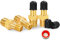 GODESON 1/8 NPT válvula de tanque, 4 piezas válvula Schrader de latón anticorrosión con 1/8 macho NPT, uso con tanques compresores de aire (4 paquetes)