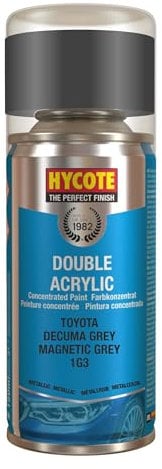Hycote Double Acrylic Aerosol Car Spray Paint, Toyota - Decuma Grey, 150 ml