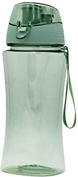 Steuber LoopY Kinder Trinkflasche 460ml mintgrün aus Tritan, Sportflasche mit Schraubverschluss, angenehme Trinköffnung