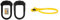 Hiplok Unisex's DX D Bicycle Lock, Black, 14 mm x 15 x 85 cm & Z Unisex Safety Lok Combo, Yellow