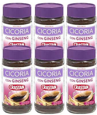 Crastan Cicoria & Ginseng Solubile - 6 vasetti da 100 gr