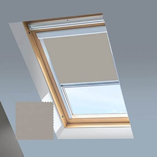 Classic Roof Blinds for Velux Roof Windows, Blackout Blind, Window Code M06 Light Grey