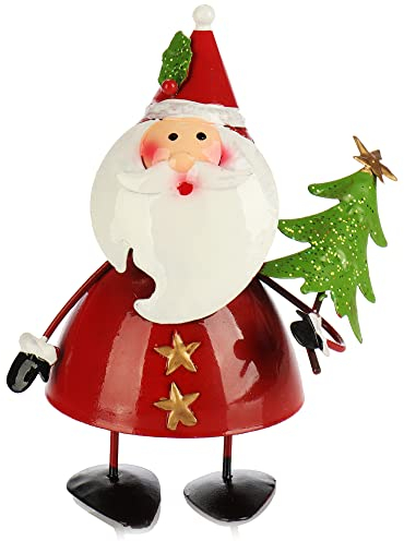 com-four® Weihnachtsdeko aus Metall - Blechfiguren im weihnachtlichen Design - Wackelfiguren für die Adventszeit - winterliche Dekoration