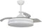 Lampe de ventilateur de plafond spartiate avec pales rétractables transparentes pliables moteur DC silencieux