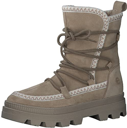 Tamaris Damen Winterstiefel, Frauen Stiefel,TOUCHit-Fußbett,warm gefüttert,gefüttert,Boots,Winterstiefel,Winterschuhe,BEIGE,40 EU