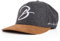 Blackskies® Script Baseball Cap | Unisex Luxury Premium Snapback Hat Mütze Kappe Flanell Synthetischer Wildleder Schirm Suede Grau