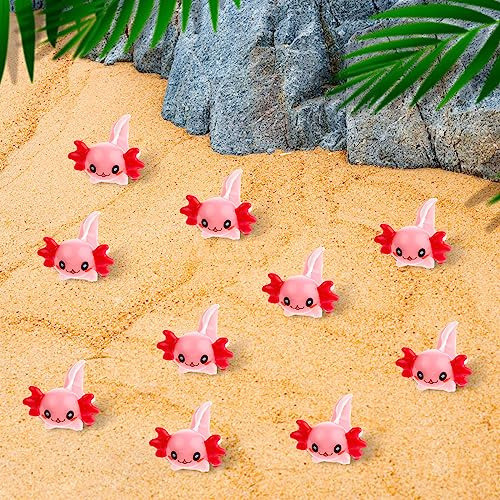 Giantree Mini Harz Axolotl, 20pcs Puppenhaus Miniatur Tier Figur Garten Landschaft Aquarium Puppenhaus Ornament DIY Handwerk für Weihnachten Geburtstag Party Dekoration
