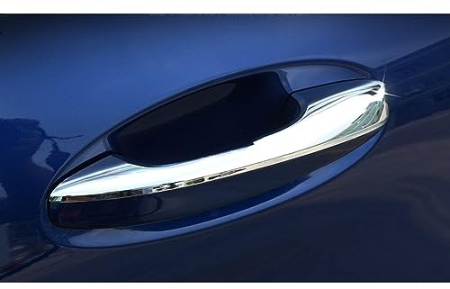 Auto Türgriff Abdeckung Auto Türgriff Abdeckung Trim Rahmen Für Mercedes Für Benz ABCE GLC CLA GLE GLS GLB Klasse W177 W247 W205 W213 X253 C118 W167 X167 (Color : Bright Silver)