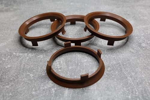 Zentrierringe Distanzringe 71,6 mm x 66,1 mm braun für Alufelgen