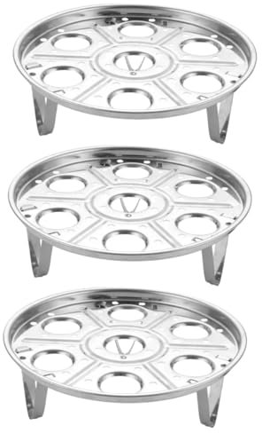 Milisten Pcs Multifunction Egg Single Layer Cooking Tray Egg Boiler Cooker Steam Seafood Stainless Steel Cm