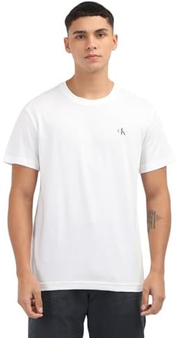 Calvin Klein Herren 2 Pack Monologo T-shirt J30j320199 Kurzarm T-Shirts