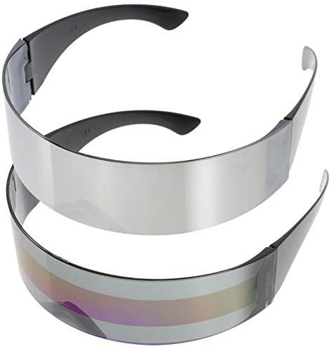 BESTYASH 2St -Brille Plastikgläser Foto-Party-Requisite Tragbare Plastikbrillen lustige Partybrille Ein Stück Zubehör Sonnenbrille Requisiten schmücken