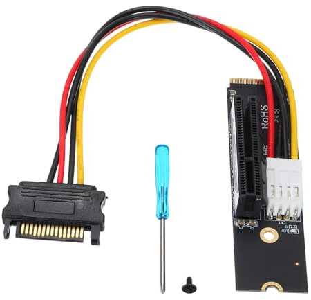 sourcing map M.2 to PCI-EX4 Riser Card Panel Adapter Board M.2 Key M NVMe Port Card X1 X4 X8 X16 PCI-E Device Support SSD 2260/2280