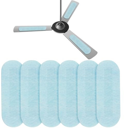 PEUTIER 6pcs Ceiling Fan Filter, 0.12 inch Thickness Air Purifier Pads Ceiling Fan Air Filter Air Filters Ceiling Fan for Home Office, Keeping Air Fresh