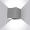 ledmo 20W Wandleuchten Innen/Aussen 6000K Wandlampe Auf und ab Einstellbarer Lichtstrahl 2000LM LED Außenleuchten Grau IP65 Wasserdichte