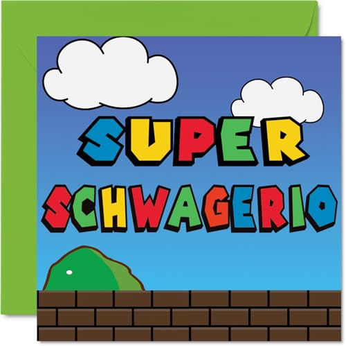Stuff4 Geburtstagskarten Lustig für Schwager, Super Schwagerio | Lustiger Alles Gute Zum Geburtstag Karte von Schwägerin 145mm Scherzen Glückwunschkarten Geburtstagsgeschenk