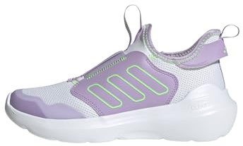 Adidas Unisex Kinder TENSAUR Comfort Shoes JUNIOR, FTWR White/Lime Burst/Powder Plum, 39 1/3 EU