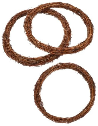Ciieeo 3stücke Weinrebenkränze Kranzrohlinge aus Naturmaterial für Basteln DIY-kränze zum Selbermachen Dekorative Ringe für Feste und Wohnaccessoires