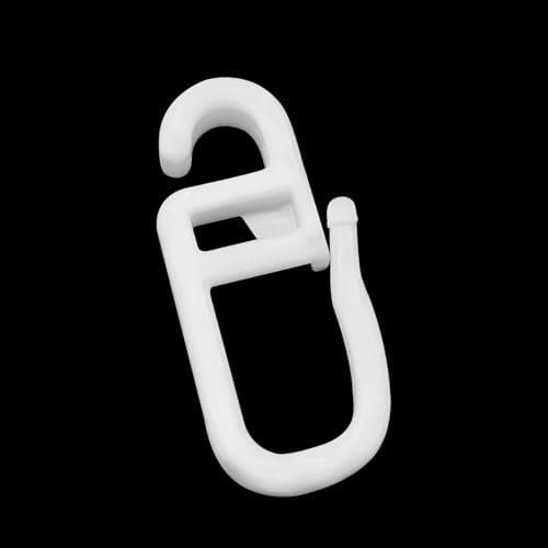 YJSDDNTY 150 ganci con occhiello da 6 mm, accessori per tende, ganci pieghevoli, trasparenti, per binari, aste per tende e aste per tende