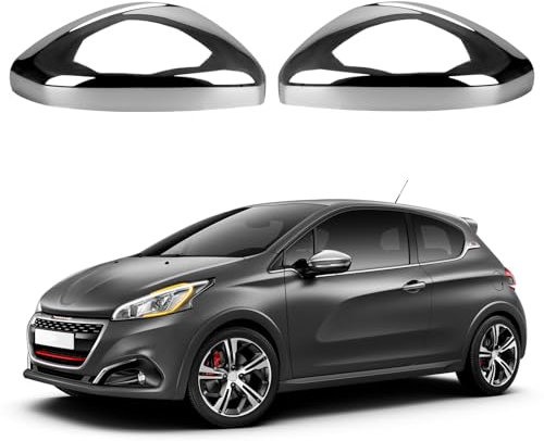 1 paire de coques de rétroviseurs de voiture pour Peugeot 2012-2019 208 2008