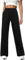 Totatuit Pantalon de jogging pour femme Pantalon de sport long en coton Pantalon de survêtement ample avec taille élastique et jambe droite Noir，M