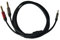 YHAILI Cavo da 1,5 m da 3,5 mm TRS a 6,35 mm per cuffie PC, mixer amplificatore da 3,5 a doppio cavo mono da 6,5 mm