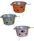 Empotec - Barbacoa de carbón portátil de exterior con asas y pies, parrilla de pícnic, camping, balcón, cubo, diámetro de la rejilla, 33 cm, patas plegables