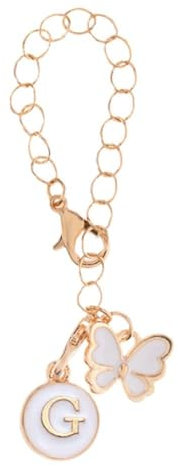 Letter Charm Accessories for stanley Cup, Butterfly Alphabet Personalized Pendant (G) Charm For Backpacks Adjustable ID