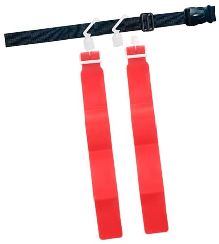 Folpus Football Belt Flag Rugby Tag Belt Flag Games Training Accessoires Spieler Wettbewerb Kinder Erwachsene Taillengurt abnehmbar, Rot