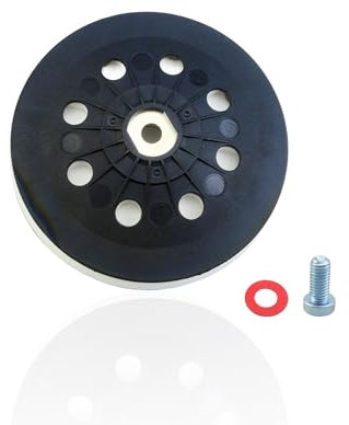 492286 D125 Patin de ponçage souple pour ponceuses Festool ETS EC LEX 125 Finition orbite aléatoire Jetstream 12,7 cm 8 trous