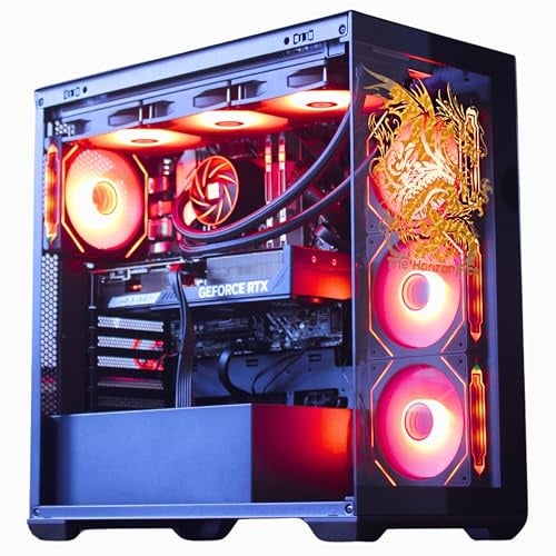 The Horizon Autherium I9 RTX Gaming PC || Core I9 CPU || RTX 5070 OC || 64 GB di RAM || 5 TB di spazio di archiviazione || 1.2 GB/s WiFi, VR e Gaming Ready || Windows 11 PRO