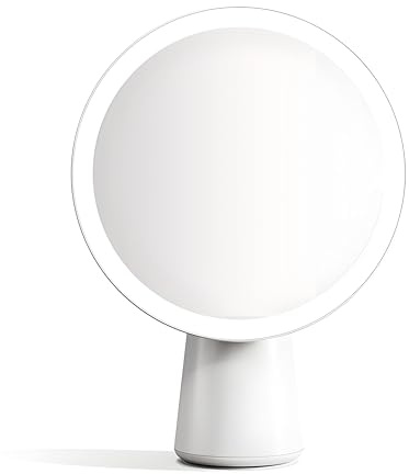 Denash UV -Kamera für Sonnencreme -Test, 7,6 Zoll Tragbare UV -Spiegel -Sonnenschutzkamera, 90 ° Rotatable Wiederaufladbare Reise -Make -up -Spiegel für Hautschutz