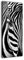 wandmotiv24 Leinwandbild Panorama Nr. 54 Zebra 100x40cm, Keilrahmenbild, Bild auf Leinwand, Kunstdruck schwarz weiß Afrika