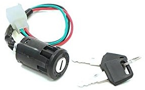 Wadoy Neiman universel avec 4 fils et 2 clés Compatible avec la plupart des motos, Pit Bikes, quad, Dirt bikes, scooters, etc.