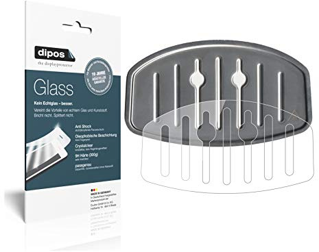 dipos 2x Displayschutzfolie 9H klar für Krups EA 8160 Tropfblech | Bricht und splittert nicht, kein Echtglas, Anti-Shock, passt perfekt, kratzfest, blasenfrei, hüllenfreundlich, selbstklebend