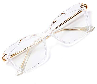 FEISEDY Cateye Lesebrille Blaulichtfilter Damen Anti-Blaulicht Leser Brille Vintage Katzenauge Computerbrille B2596
