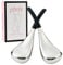 Pfefe Ice Globes Facial Skin Care Tools for Women Face Eyes, Stainless Steel Face Beauty Cryo Sticks for Girls Ladies, Cooling Spa Globes Cold Roller with Storage Case
