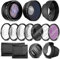 Kit d'objectifs Ultra Deluxe pour EOS M6 Mark II, EOS M50, EOS M50 Mark II, EOS M200 avec objectif 15-45 mm, Fuji X100V - Comprend : 7 filtres 49 mm + grand angle 49 mm et téléobjectif