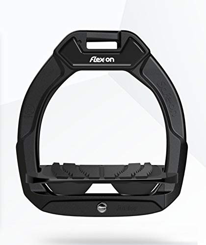 Flexon Sicherheitssteigbügel Safe-on junior Black Inclined Black Grip Black