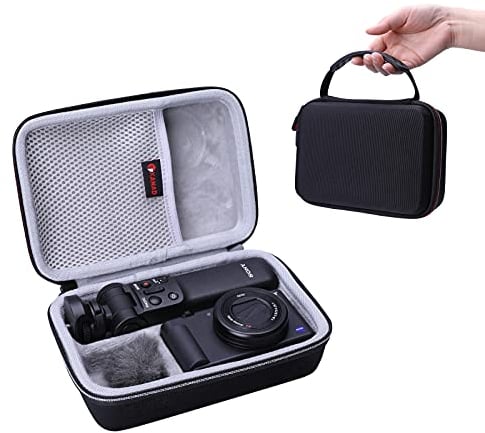 XANAD Eva Reisetasche für Sony ZV-1 ZV-1II 2 Kamera mit Vlogger Zubehör-Kit Stativ und Mikrofon - Reise-Schutz-Tragetasche