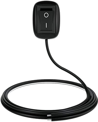 DC 12V 6A Schwarz Autos DIY Paste Typ Knopfschalter Wassertropfenform Knopf EIN/Aus Schalter für Nebelscheinwerfer LED Lichtleiste (0.5 Meter)