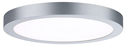 Paulmann 71023 LED Panel Abia 300mm rund Tageslichtweiß Chrom matt Lichtpanel Kunststoff Beleuchtungssystem 4000 K