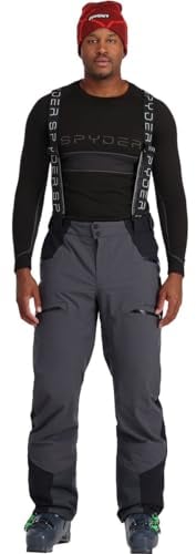 Spyder M Propulsion Grau - Dermizax™ wasserdichte isolierte Herren Primaloft Skihose, Größe XL - Farbe Ebony