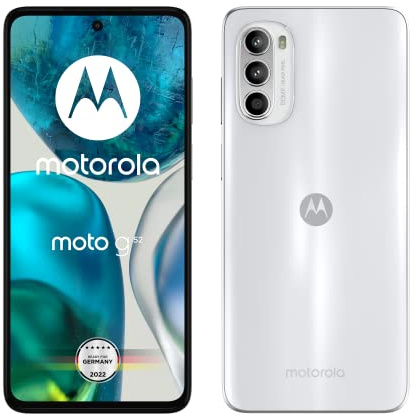 Motorola Moto G52 - Smartphone (pantalla 6.5 HD +, cámara de 50 MP, 4/128 GB, 5000 mAh, Android 12), color blanco