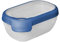 CURVER Boîte alimentaire rectangulaire multi usage 0,5L en polypropylène 100% recyclé, 15x10x6,5 cm, adapté au Micro-Ondes, Lave-Vaisselle, Congélateur- Bleu